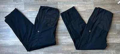 2 Pair Black  WonderWink Wonder Work Maternity Scrub Pants Lot Both Sz X Large • $26.99