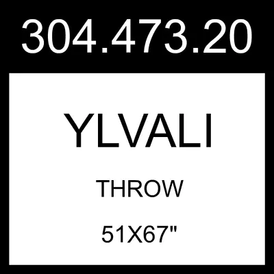 $57.99 • Buy IKEA YLVALI Throw Dark Gray  51x67  304.473.20