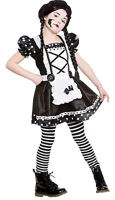 Halloween Costume Broken Doll Fancy Dress Ragdoll Kids Childs Costume 5-7 Yrs • £18.99