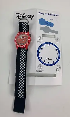 Walt Disney Kids Watch Pixar Cars Lightning McQueen Time To Tell Time NEW IN BOX • $22.45