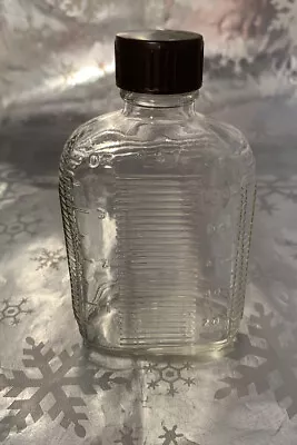 ❤️Vintage Cough Syrup Clear Glass Bottle Brown Plastic/Bakelite Lid • $18