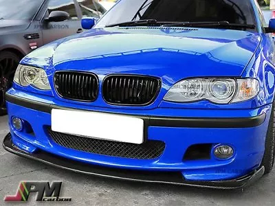 For 99-06 E46 M-Tech 3-Series Only Carbon Fiber HM Type Front Bumper Add-on Lip • $299.99