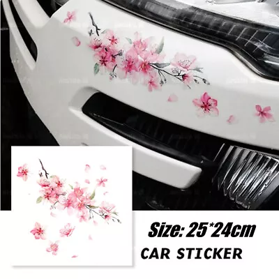 Cherry Flower Car Sticker Auto Door Bumper Window Vinyl Decal Car Accessories • $7.10