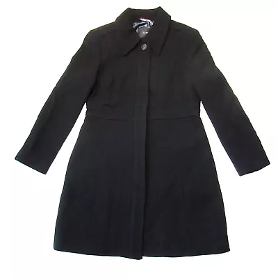 NWT J.Crew New Lady Day TopCoat In Black Italian Doublecloth Wool 12P • $342.63