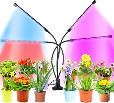 £14.99 • Buy FunPa Plant Grow Light Full Spectrum 80 LED 3/9/12 Timer 3 Modes Dimmable 4 Arms