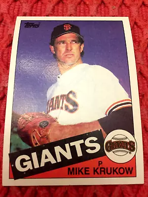 Giants Mike Krukow #74 MLB Vintage Baseball Card Ships Free • $1.89