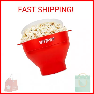 The Original Hotpop Microwave Popcorn Popper - Silicone Bowl BPA-Free & Dishwas • $15.69