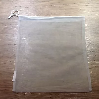£3.29 • Buy FINE MESH FILTER STRAINING BAG, Nut Milk, Coffee, Juice. 13 X 12inch (34x30cm)