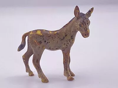 Beautiful Antique Austrian Vienna Cold Painted Bronze Donkey • $250