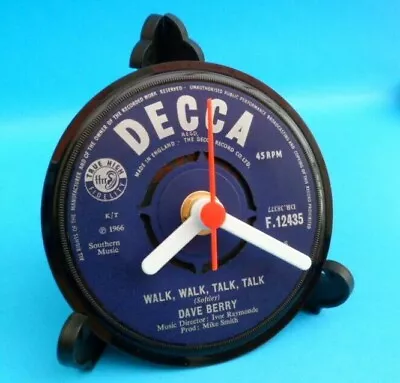 Upcycled Vinyl Record DESK CLOCKS Each Made From An Actual Vinyl Record LIST D • £17.85