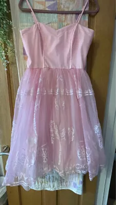 Unique Vintage Carousel Disney Princess Dress Size M UK 10/12 Kawaii Pastel • £40