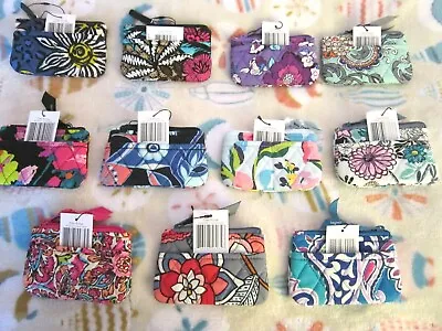 Vera Bradley Various Design Coin PursesTop Zipper NWT 20% OFF TOTAL 4 Or More • $13