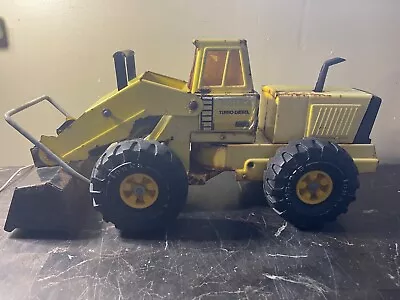 Vintage Tonka Turbo-Diesel Yellow Metal Pressed Steel Front End Loader XMB-975 • $48.39