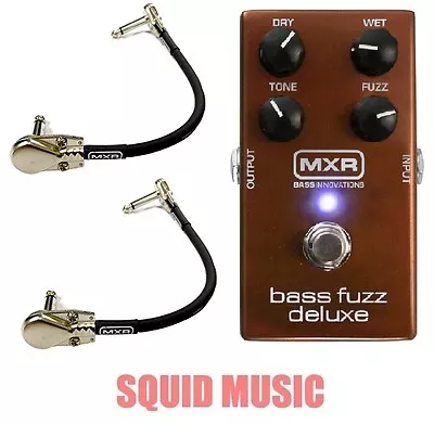 MXR Bass Fuzz Deluxe Effects Pedal M-84 ( 2 MXR PATCH CABLES ) M84 DUNLOP • $149.99