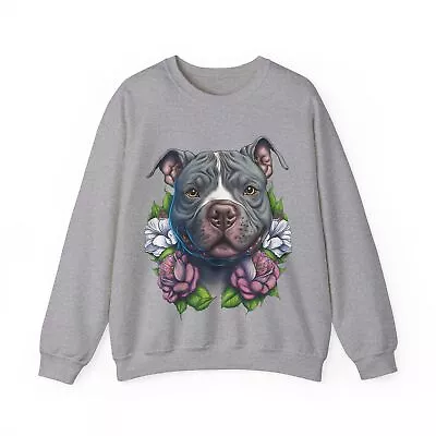 Pitbull Mama Sweatshirt American Pitbull Mom Sweater American Pitbull Lover Gift • $29.95