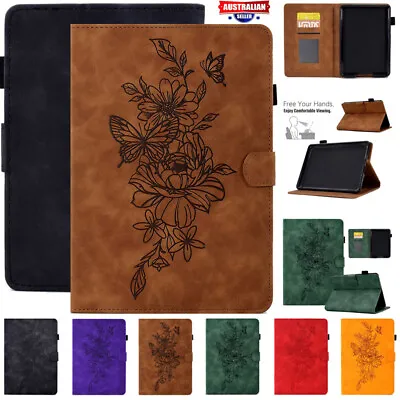 For Kindle Paperwhite 1 2 3 4 5/6/7/10/11th Gen Flower Leather Smart Case Cover • $17.29