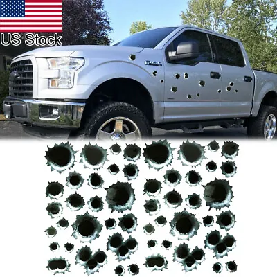 $15.99 • Buy 3D Universal 30 Gun Shot Bullet Holes Side Door Trunk Decal Vinyl Trim Sticker