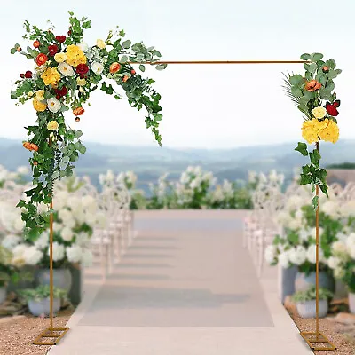 $50 • Buy Metal Wedding Arch Stand Balloon Rack Party Backdrop Stand Flower Frame 9.8FT