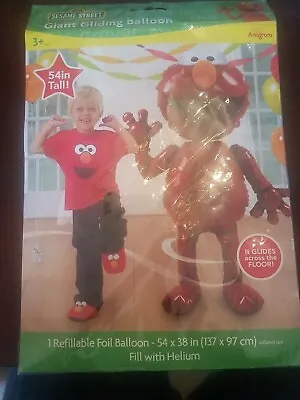 Sesame Street 1 Refrillable Foil Balloon 54 X 38 In Fill With Helium Elmo  • $32.88