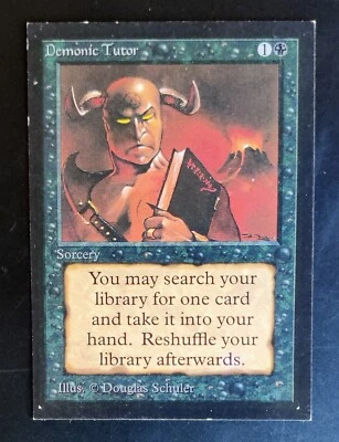 $69.99 • Buy MTG Demonic Tutor Collector’s Edition— Black Border See Pics 