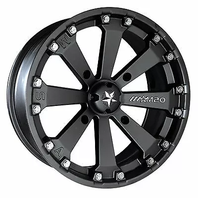 4/156 Motosport Alloys M20 Kore Wheel 14x7 3.5 + 3.5 Flat Black • $154.12