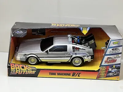 Jada RC 1:16 Back To The Future Time Machine With Light RC CAR 34627 In Stock • $59.85