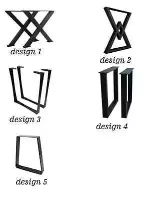 28  Height Black Iron Metal Base / Stand / Legs (Choose Any 1 Design) • $521