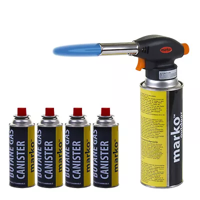 £7.99 • Buy Butane Gas Blow Torch Burner Welding Auto Ignition BBQ Lighting Flame Thrower