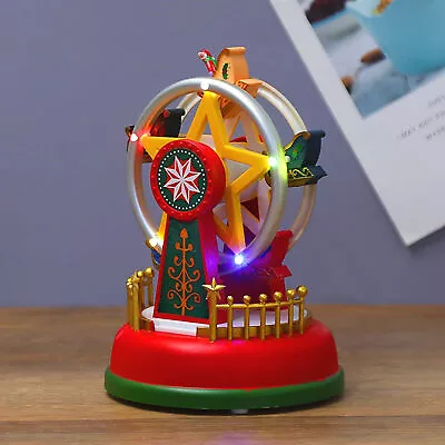 Glowing Carousel Attractive Realistic Looking Christmas Themed Led Ferris Wheel • $31.85