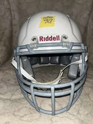 Riddell Revo Speed Youth Medium Football Helmet (White W/ Gray Face Mask) • $40