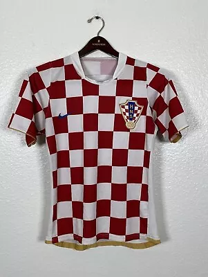 Croatia 2006/2008home Football Shirt Soccer Jersey Hns Hrvatska Nike Men’s S • $59.99