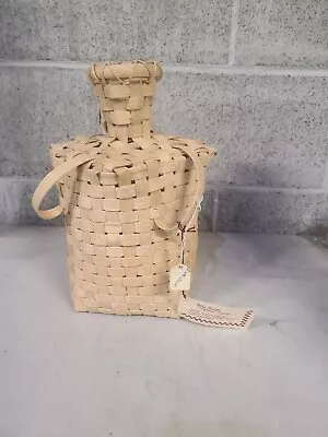 VINTAGE Mike Smith BASKET Pacific Northwest Artist Jug Weave Reed  • $8