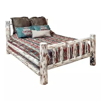 Montana Woodworks Hand-Crafted Transitional Solid Wood Full Bed In Natural • $1050.99