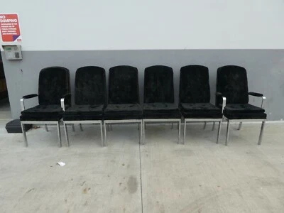 $1200 • Buy  6 Dillingham Milo Baughman Chrome Steel Dining Chairs