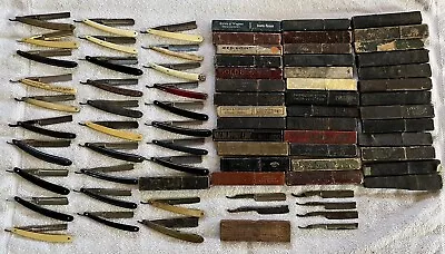 Lot Of Vintage Straight Razors For Restoration Or Repair 30 Razors Plus Extras • $99