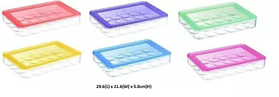 Egg Holder Tray Storage Box Eggs Container Plastic Case Egg Tray Refrigerator • £7.99