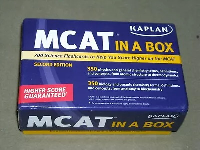 MCAT In A Box 700 Cards Color Coded Physics Biology General Organic Chemistry • $6.40