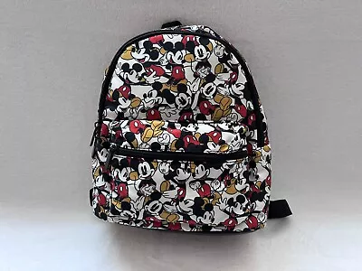 Disney Mickey Mouse Backpack Mini 12  Travel Bag All Over Art Print NWT • $24.99