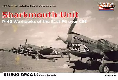 Rising Decals 1/72 SHARKMOUTH UNIT P-40 Warhawks Of The 51st FG Over CBI • $11.99