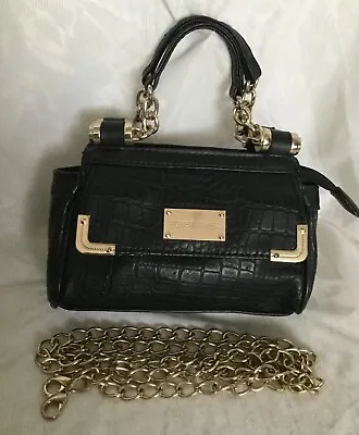 $40 • Buy Small FOREVER NEW Black Faux Leather Tote/Cross Body/Shoulder Bag / Handbag