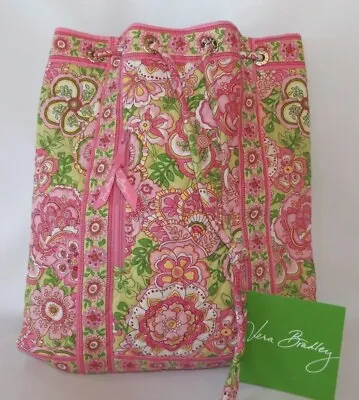 VERA BRADLEY Backsack Backpack Or Use As Purse - Petal Pink - Beautiful • $29.95