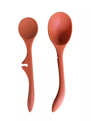 Rachel Ray Lazy Tools 2 Piece Silicone Utensil Set In Orange - VGUC • $19.99