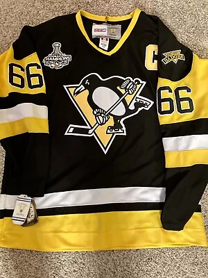 Mario Lemieux CCM Jersey Heroes Of Hockey New With Tags  • $100