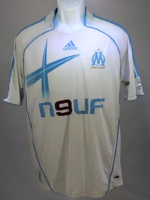 Olympique Marsella Mens Medium Adidas Jersey Used 2006-2007 T • $44.99