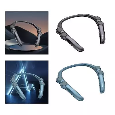 Portable Wearable Neckband Speaker 3D Surround Stereo Sound Low Latency • £18.29