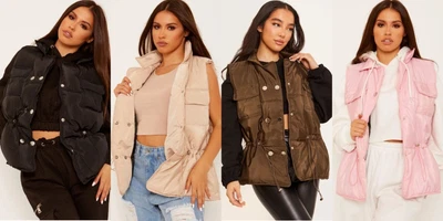 £24.99 • Buy Womens Quilted Zip Up Puffer Gilet Waistcoat Padded Winter Vest Long Bodywarmer