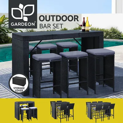 $774.20 • Buy Gardeon 5/7pcs Outdoor Furniture Bar Table Dining Chairs Stools Set Patio Lounge
