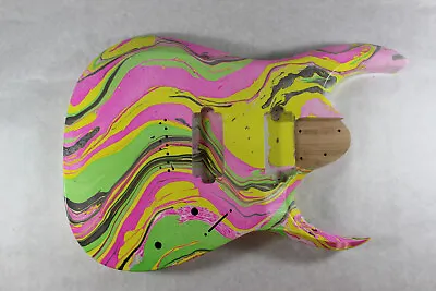 Swirled Hardtail RGD Guitar Body Fits Ibanez (tm) 7 String RG And UV Necks J1271 • $389.99