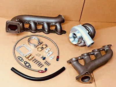 VORTEC LSX CAST Manifolds + Turbo + Oil Lines Turbocharger V8 4.8 5.3 6.0 6.2 • $497.80