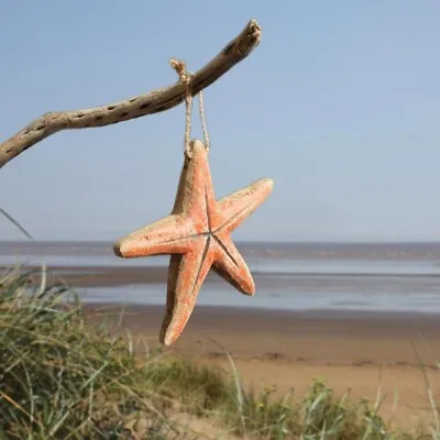 Little Wooden Starfish Hanging | Coastal Style By Shoeless Joe • £6.95